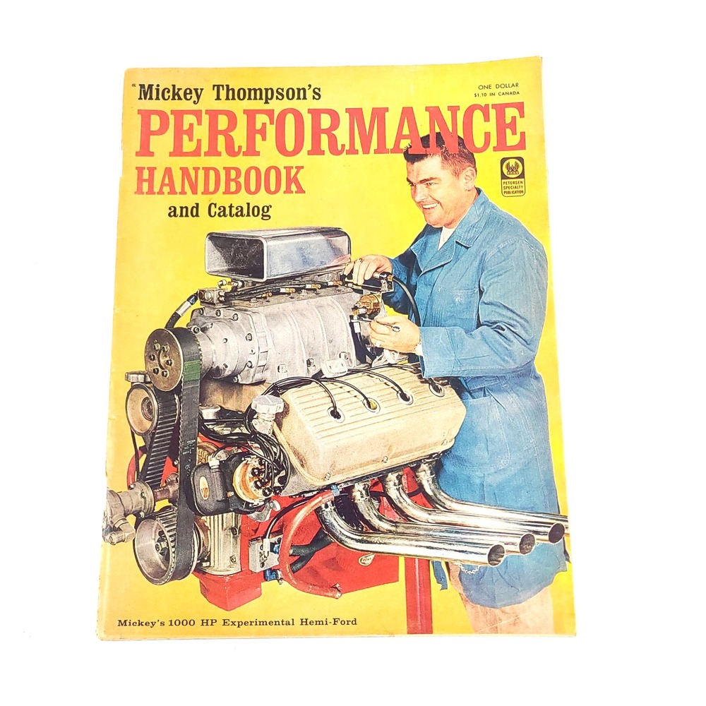 1964 Mickey Thompson's Performance Handbook & Catalog 1000 HP Ford Hemi Drag Car